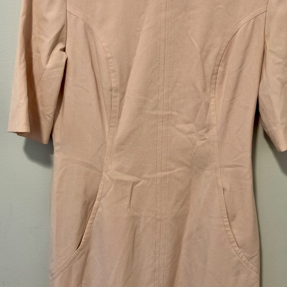 Tahari by ASL Blush Pink Sheath Dress w/Pocket, Size 6 Petite - Picture 4 of 13